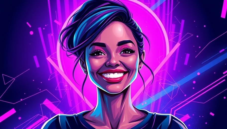 Martha Kingsmike in Fintech Africa, abstract digital illustration.