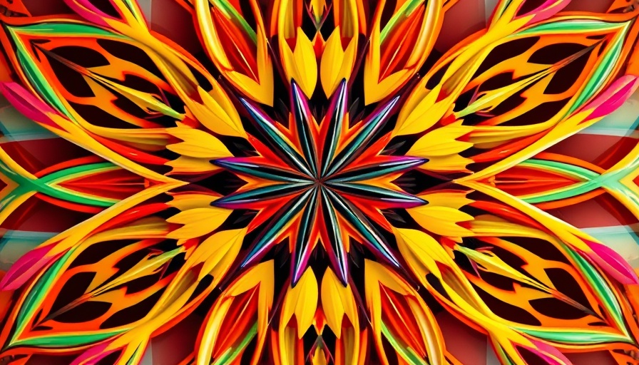 Abstract colorful pattern symbolizing media in Sudan.