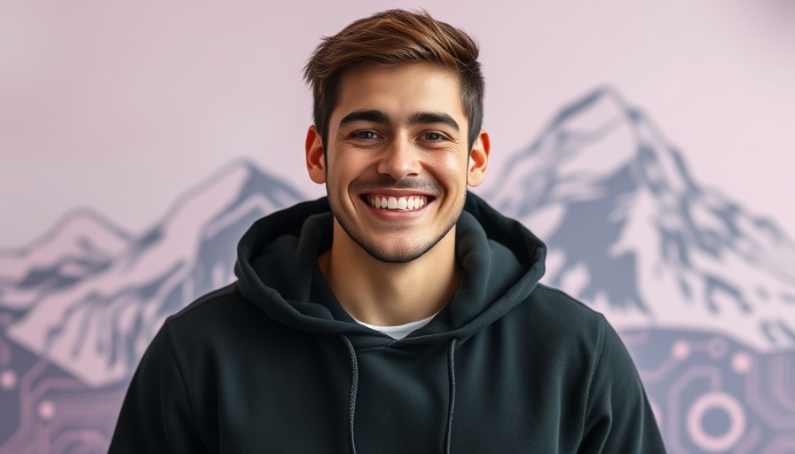 Young entrepreneur representing African startups, smiling confidently.