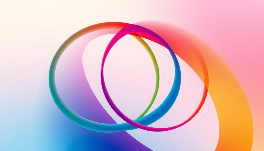 Abstract colorful arcs symbolizing unity.