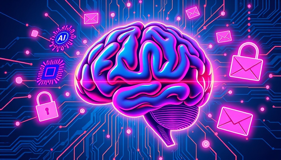 AI in Africa: Digital brain with tech elements, vibrant illustration