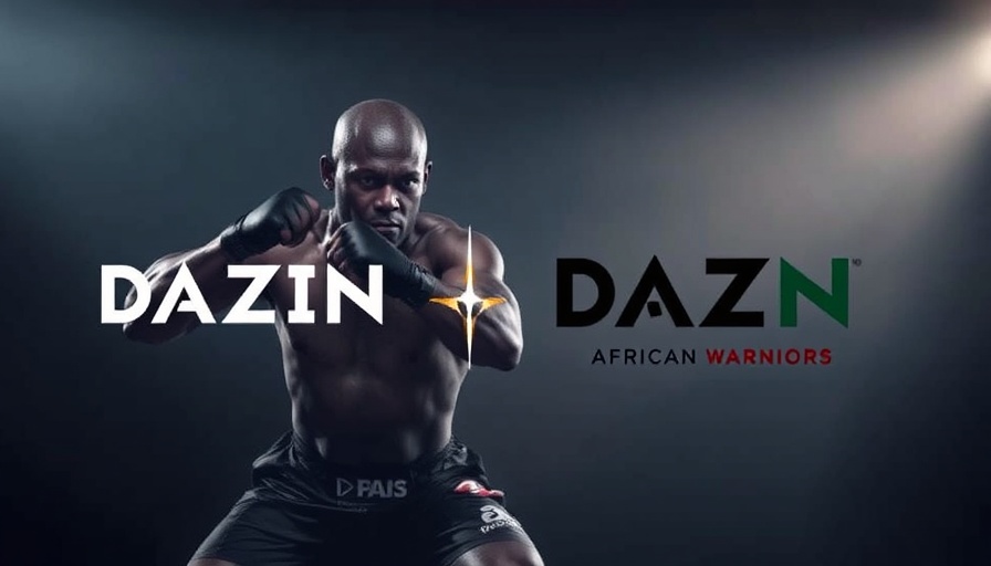 DAZN Streaming Dambe: African Warriors x DAZN collaborative graphic.
