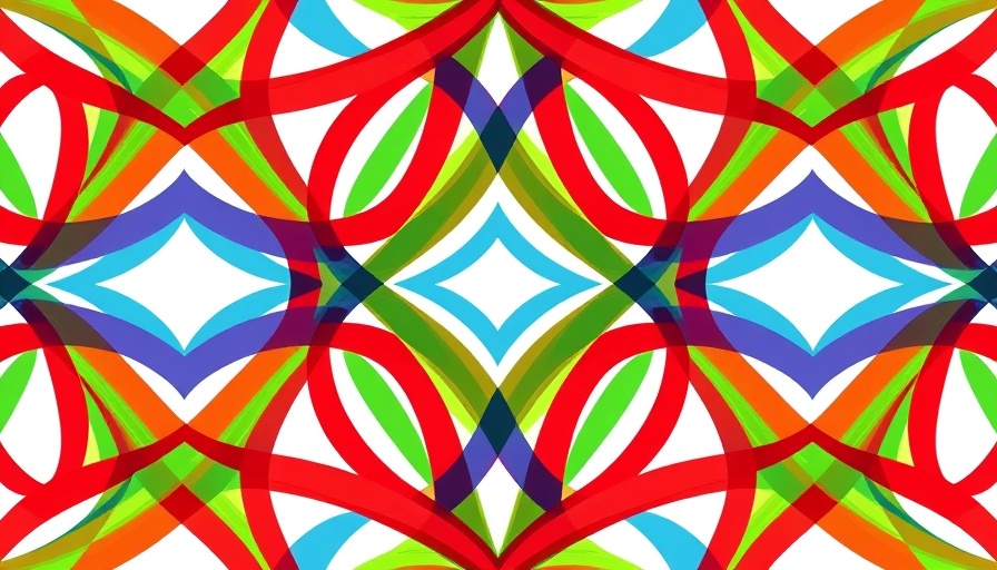 Colorful abstract arcs logo design