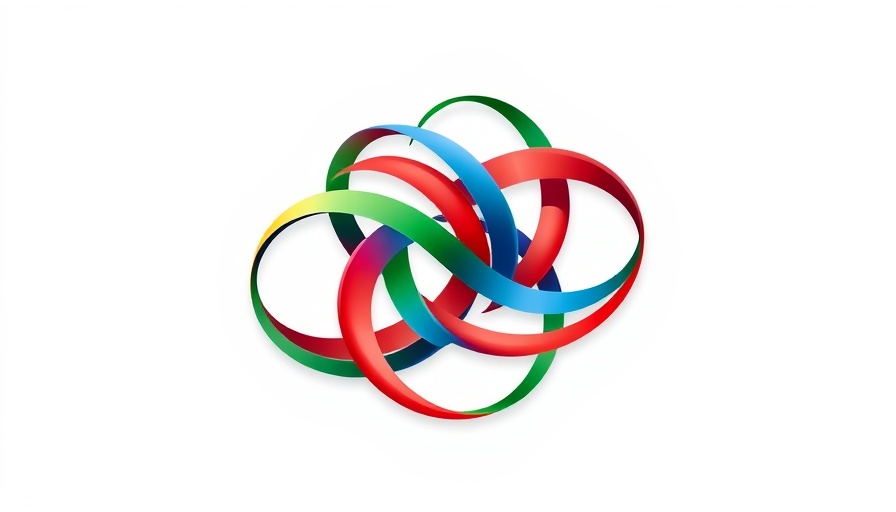 Colored lines abstract logo for Egypt disability support initiatives