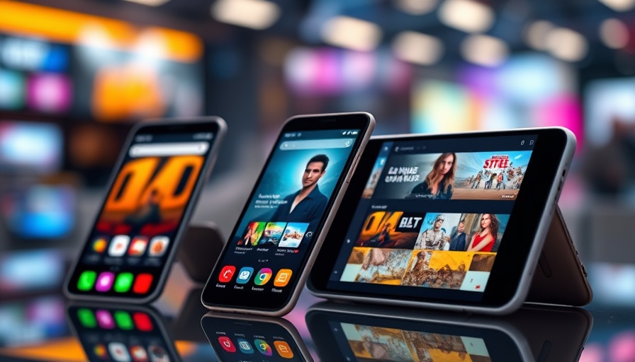 Streaming apps on smartphones showcasing MTN Group streaming gamble concept.