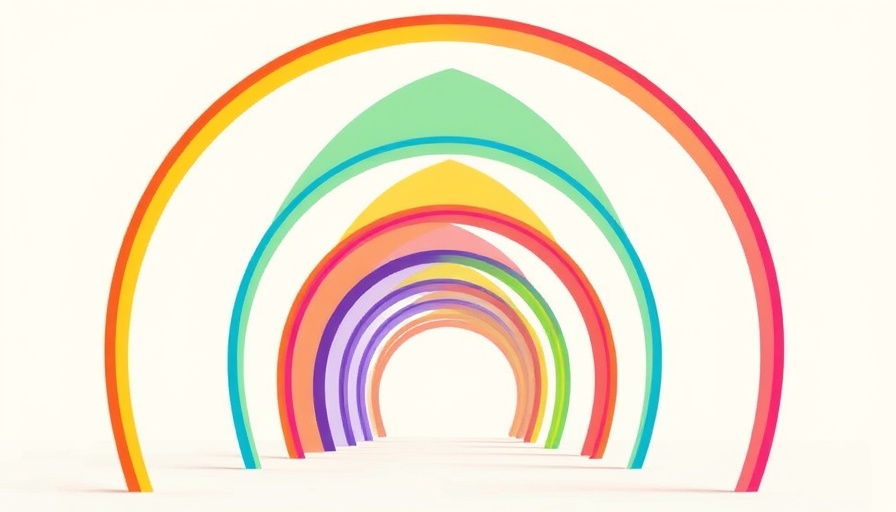 Colorful abstract design representing interconnected pathways.
