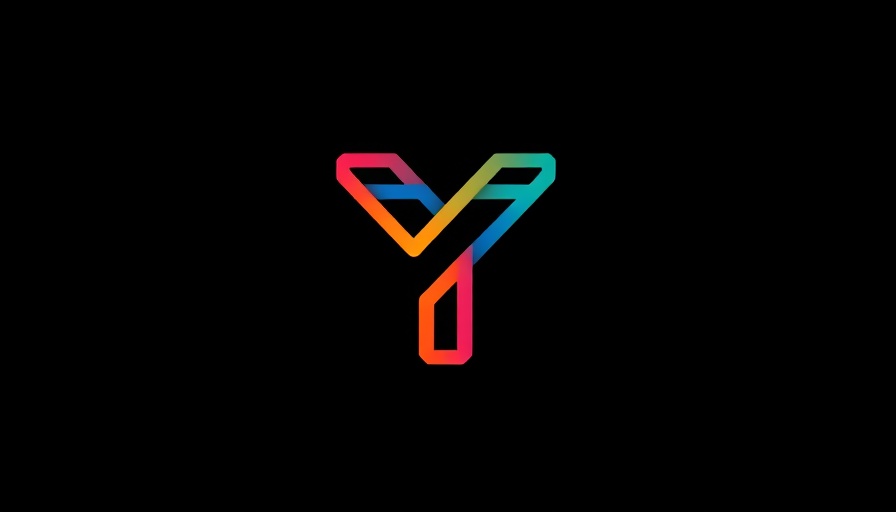 Abstract logo with interlocking colored lines for GITEX Future Health Africa