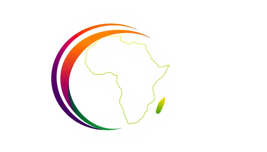 Colorful African-themed abstract logo, modern design