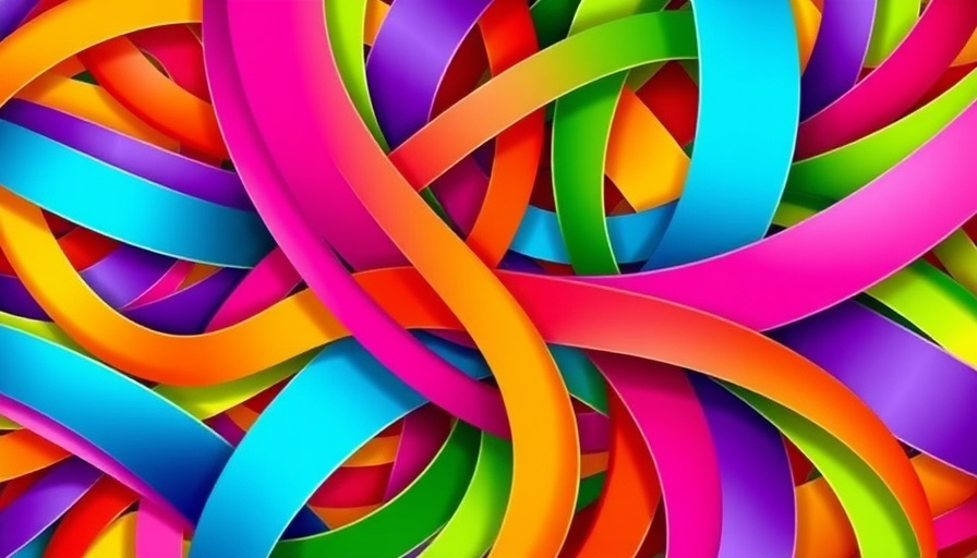 Colorful abstract pattern symbolizing connection.
