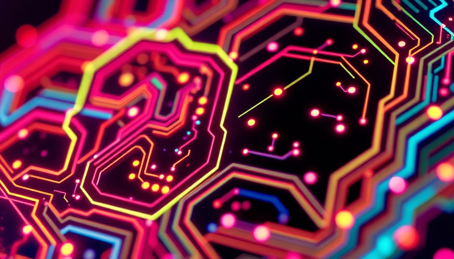 Abstract AI circuit design representing AI chat technology in Africa.