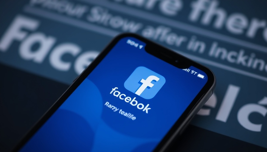 Smartphone with Facebook app indicating Nigeria internet traffic surge