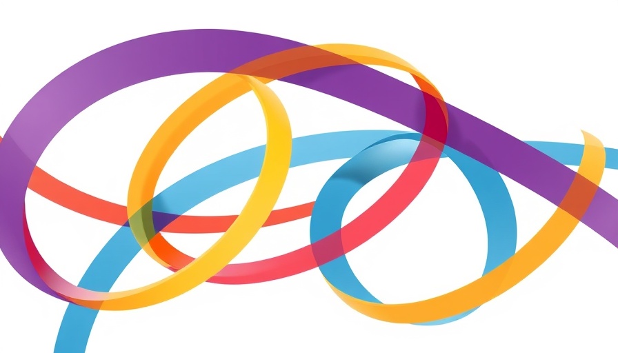 Colorful abstract design representing unity and connection