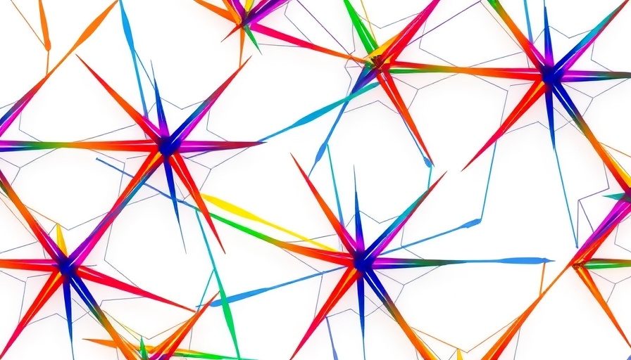 Geometric pattern design in vibrant colors representing complexity