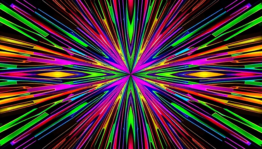 Colorful abstract pattern with intersecting lines
