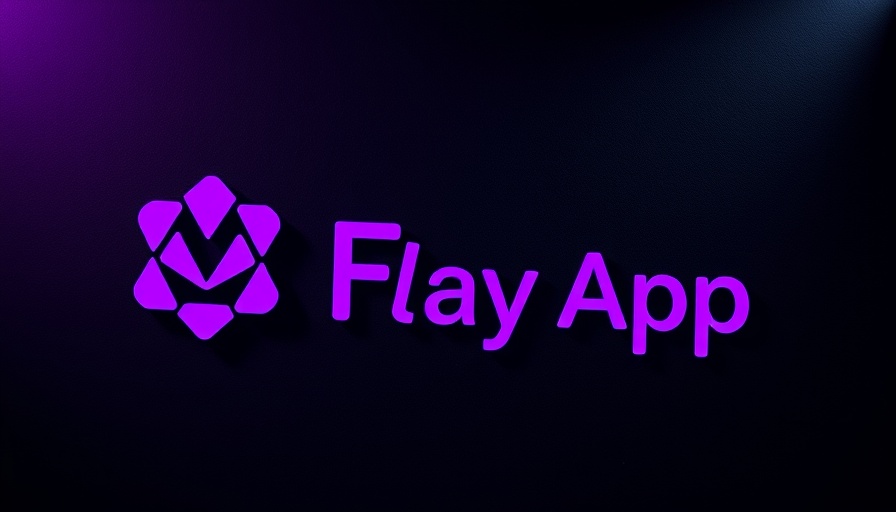 Modern digital logo for consumer-focused crypto payment app on dark background.