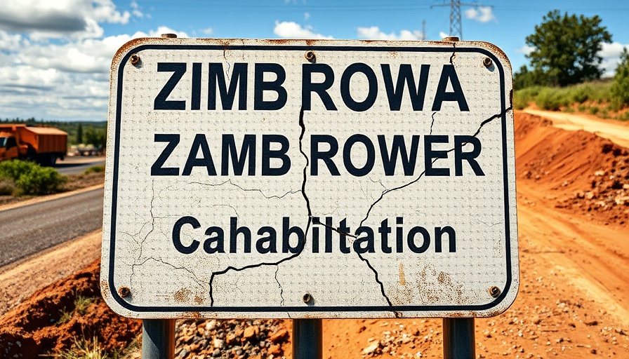 Zimbabwe road rehabilitation corruption concerns visualized through symbolic sign.