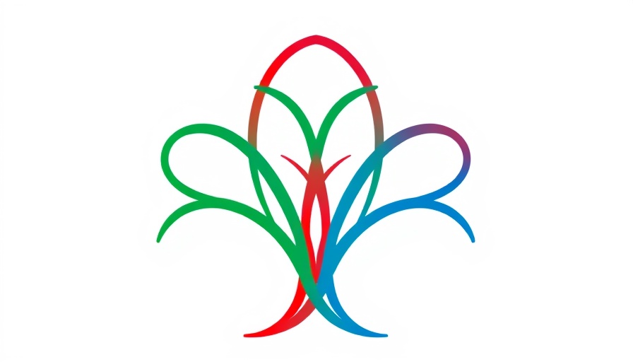 Colorful abstract logo depicting Nairobi infrastructure improvements, showcasing interconnected arches.