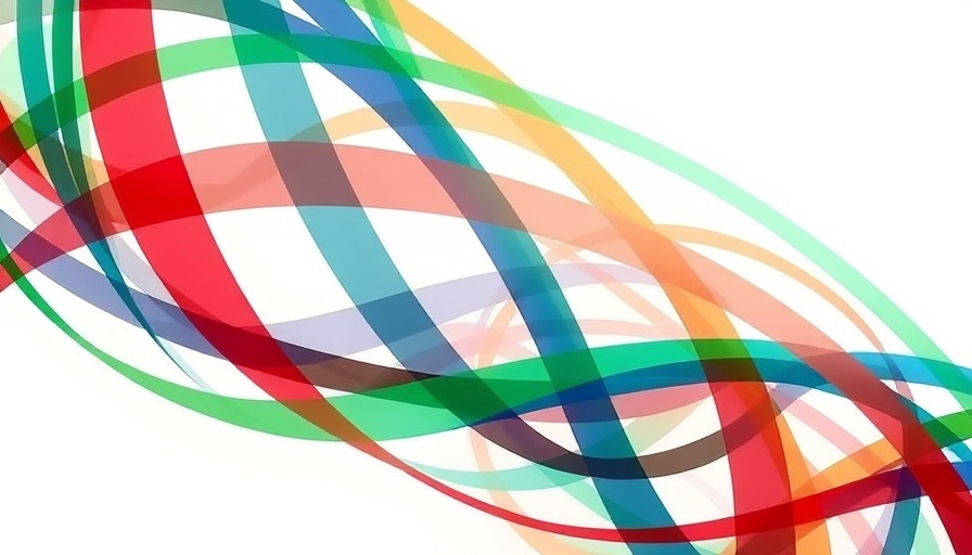 Abstract design illustrating community with colorful arcs, related to Rwanda Halfway Homes for Inmates.