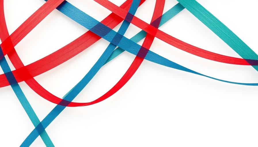Abstract woven pattern symbolizing interconnectedness in journalism.