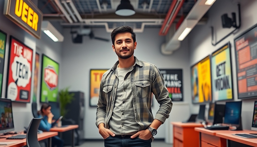 Confident individual in a tech hub, related to AI in Africa.