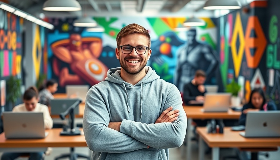 AI in Africa: Professional team in tech office with vibrant murals.