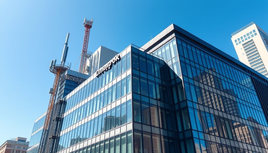 AI in Africa technology hub building with clear sky background.