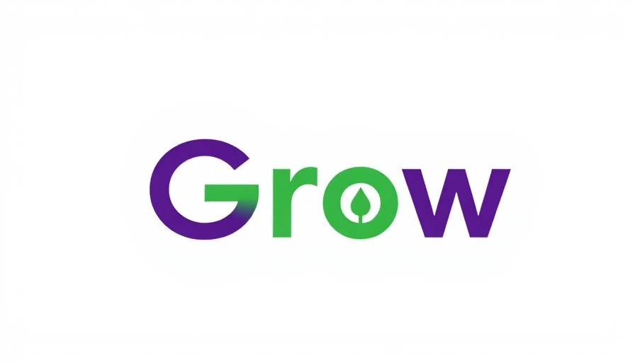 Logo of Grow with arrow symbolizing Nigerian SMEs digital transformation.