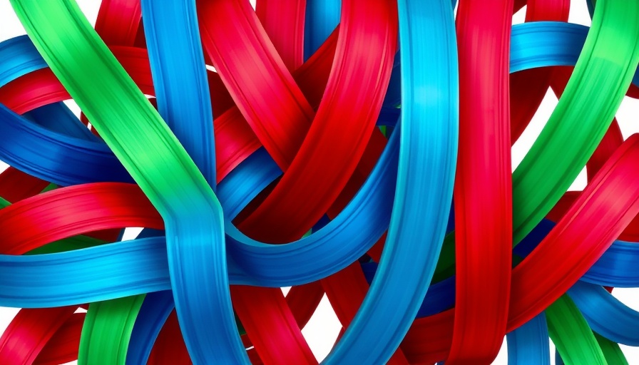 Abstract woven ribbons symbolizing South Africa-US relations.