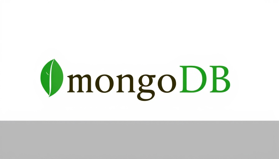 Sleek MongoDB logo on white backdrop for tech feature.
