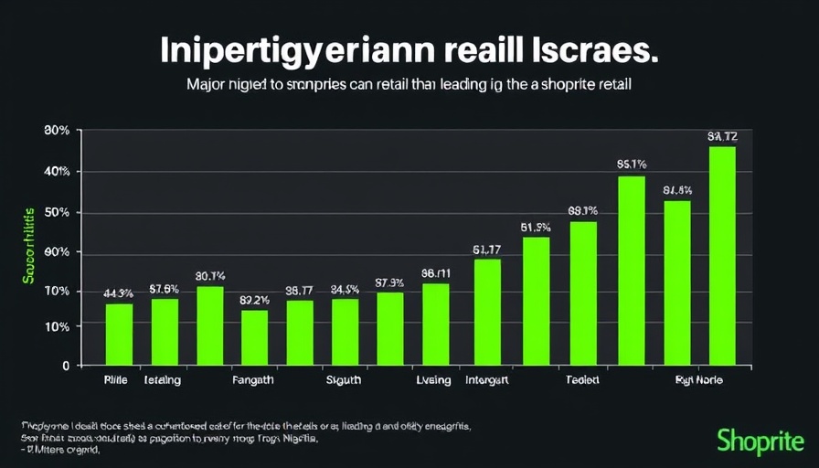 Bar chart of major Nigerian retail stores as of May 2025, illustrating the Nigerian retail revolution.
