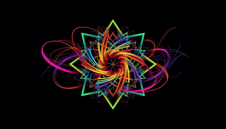 Abstract logo symbolizing connectivity and unity.