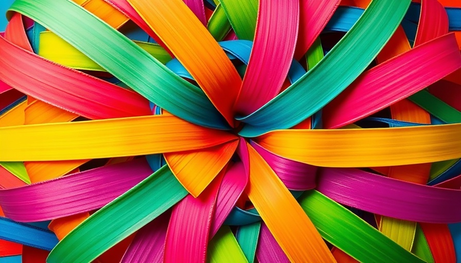 Colorful abstract pattern representing unity and diversity.