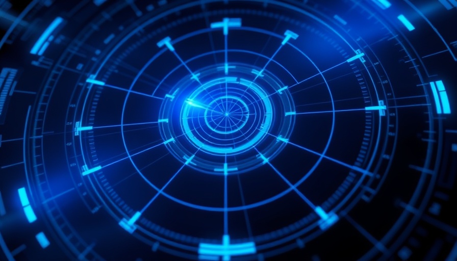 Futuristic radar interface symbolizing African startups