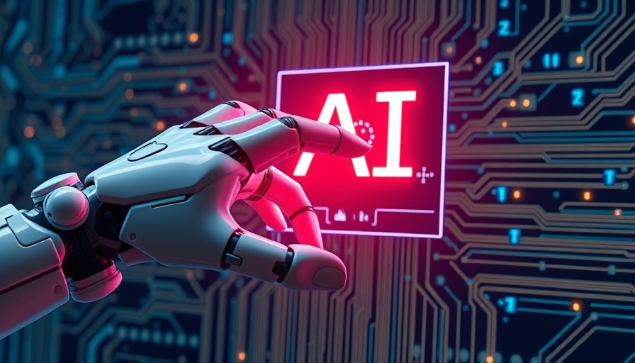 Futuristic robotic and human hands interacting with AI