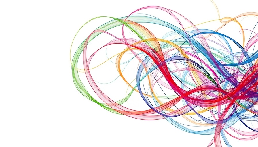 Abstract design with interwoven lines symbolizing Africa's Largest Innovation Hub in Ghana.