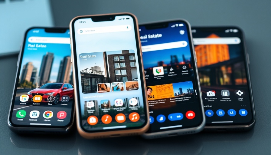 AI in Africa app interfaces showcasing real estate features.