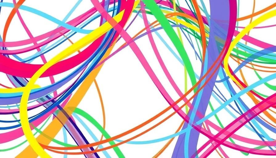 Colorful abstract lines symbolizing Africa breaking news.