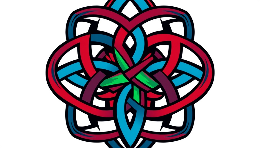 Africa breaking news logo with intertwined colorful lines