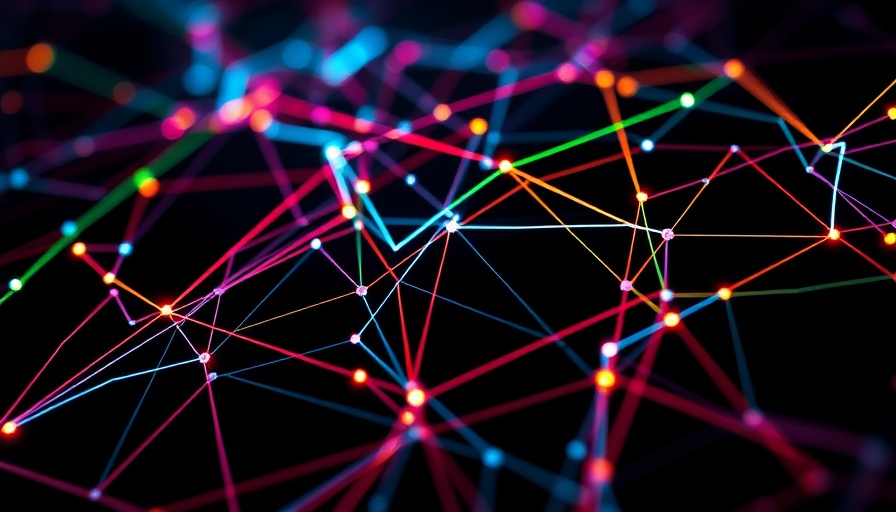 Abstract digital network symbolizing Rwanda 5G network rollout.