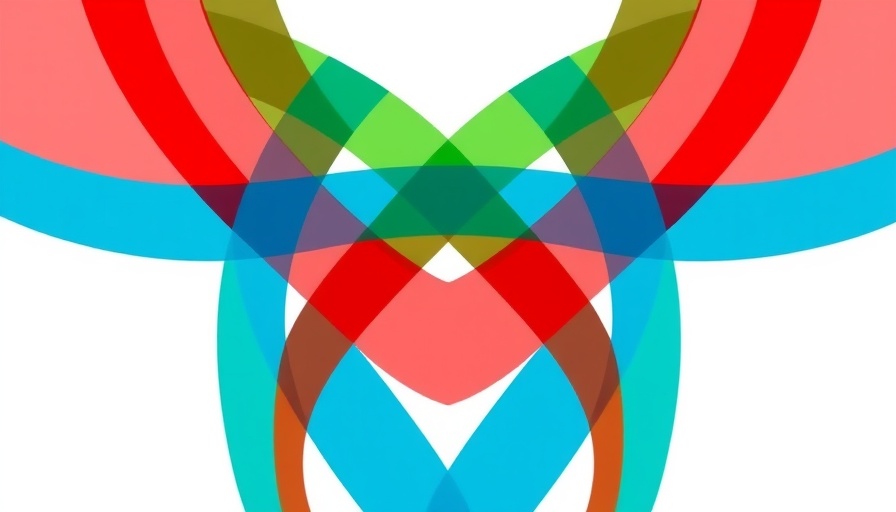 Abstract colorful Y-shaped stripes logo