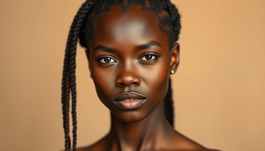 African woman portrait with braided hair for African startups.