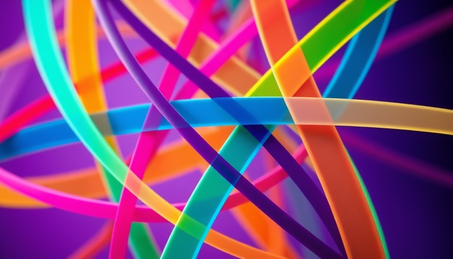 Colorful abstract lines symbolize investment-driven partnerships in Africa.