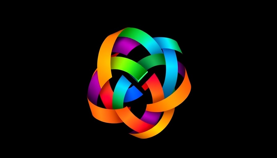 Colorful abstract logo with overlapping arches.
