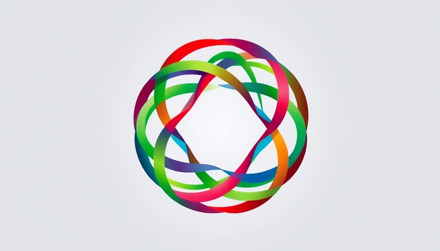 Abstract logo symbolizing unity and partnership