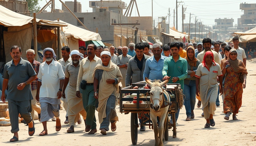 People navigate through a street in a war-torn market area, Gaza ceasefire deal.