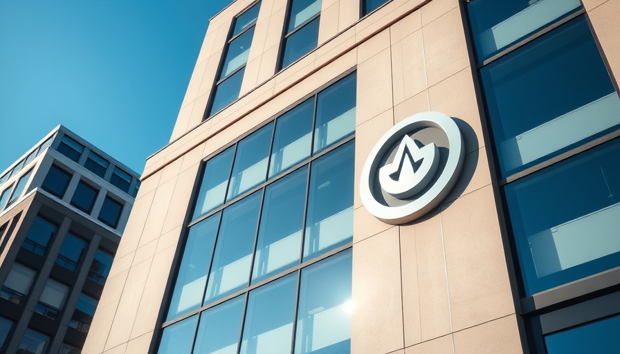 Facade of modern building with logo, Open Banking in Nigeria.