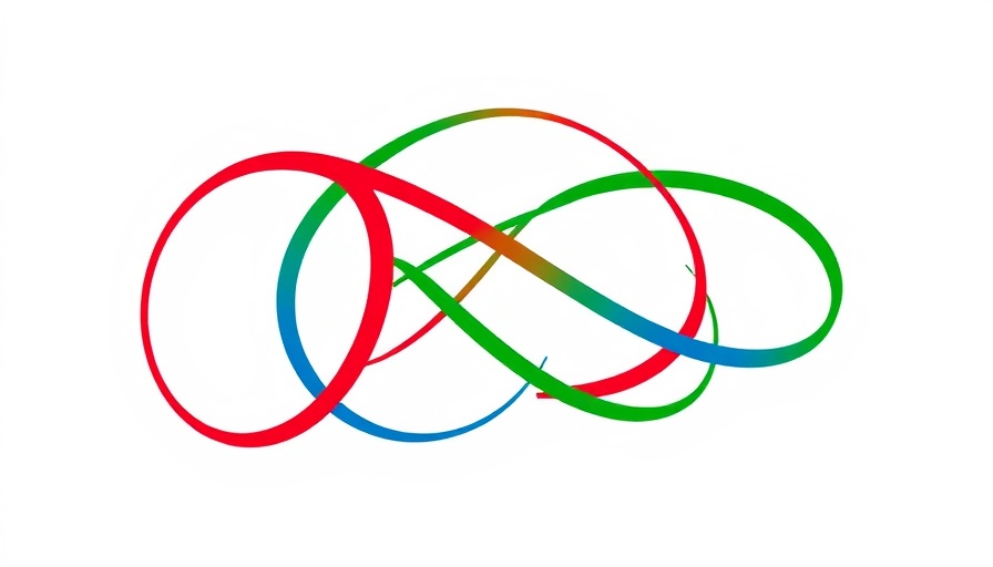 Abstract design of intertwined lines symbolizing Ghana-India trade