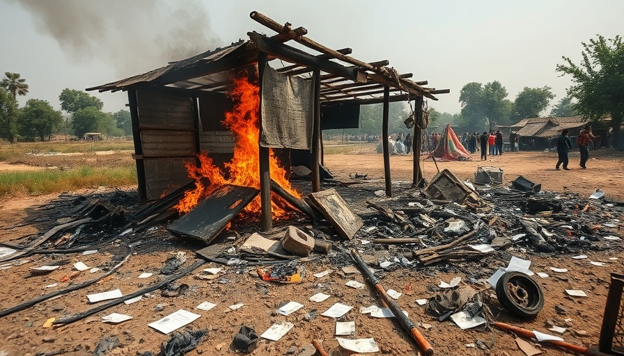 Kenya Protests Government Accountability aftermath with burnt structure.