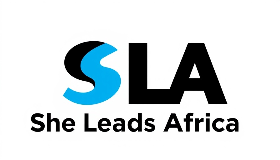 SLA She Leads Africa logo on white background.