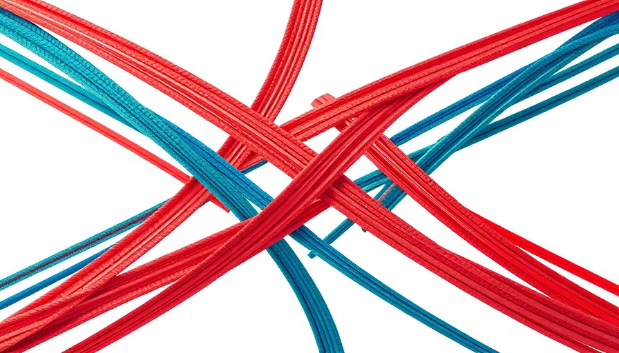 Abstract pattern of multicolored lines symbolizing unity for U.S.-Africa relations summit 2025.